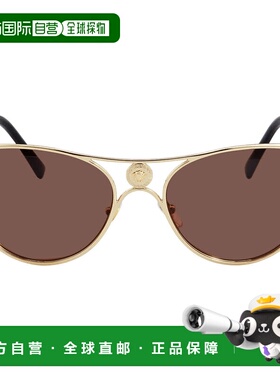 自营Versace Dark Brown Butterfly Ladies Sunglasses VE2237 12