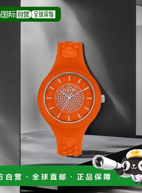 自营 versus versace火岛水晶表带手表 - 橙色/橙色/橙色 美国奥