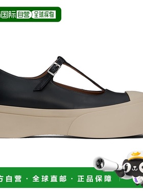 1h可退 香港直邮潮奢 Marni 玛尼 女士 黑色 Pablo 玛丽珍鞋 SNZW