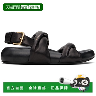 玛尼 女士 凉鞋 香港直邮潮奢 Buckle Marni Back 1h可退 黑色