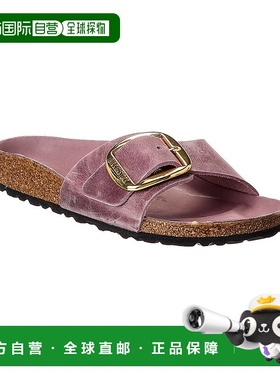 自营Birkenstock Madrid Narrow Big Buckle Oiled Leather Sanda