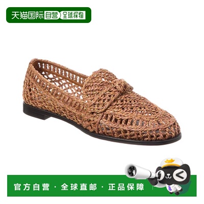 自营 Alexandre Birman Raffia Penny Loafer-棕色 美国奥莱直发