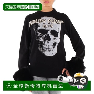 美国奥莱 自营 多色 Plein骷髅刺绣圆领套头衫 直发 Philipp
