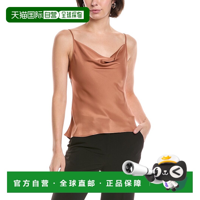 自营Ramy Brook无袖阿比盖尔上衣-棕色 美国奥莱直发性感