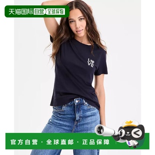 boss 女士 上装 1h可退 短袖 hugo T恤新款 美国直邮