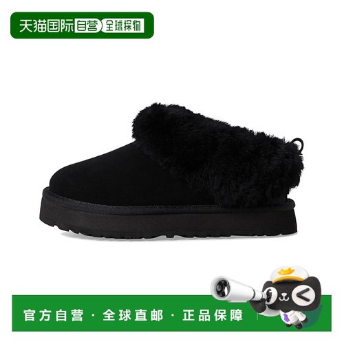 自营UGG Tazzelle 1171198K-BLK Slipper Kids Black Suede Round