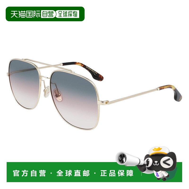 自营Victoria Beckham Metal Women's Sunglasses - gold 美国奥