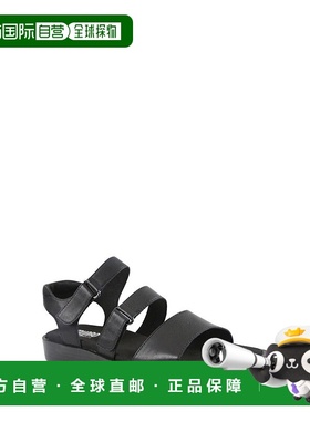 自营 Munro Shay M431681-001女式凉鞋9号黑色皮革可调节表带KHD1