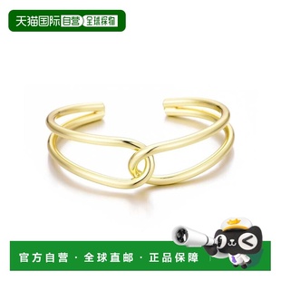 自营adornia14k镀金重叠袖口-金 美国奥莱直发