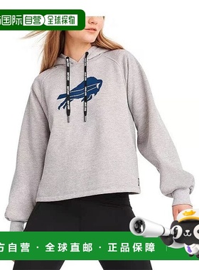 1h可退 【美国直邮】DKNY 女装 Debbie多尔曼拉格兰连帽卫衣 灰色