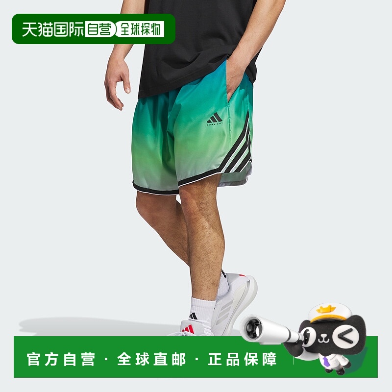 自营Men's adidas adidas Crazy Lite AOP Short - lime burst /