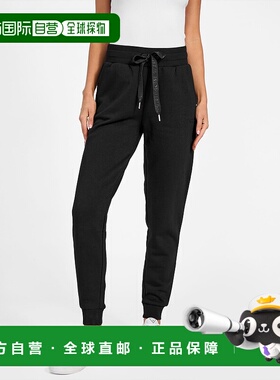 自营guessZendra Fleece Joggers - black 美国奥莱直发运动裤