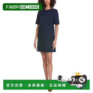 Lined Dres Shift Blend Wool Silk Solid Renta 自营Oscar