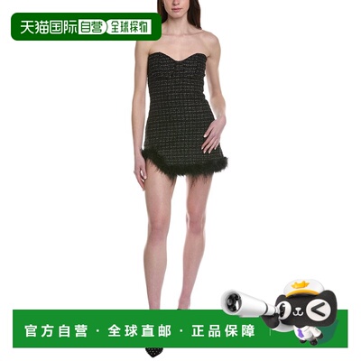 自营Line & Dot Knox迷你连衣裙-黑色 美国奥莱直发包臀裙