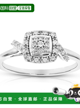 自营 vir jewels1/6 克拉圆形实验室培育钻石结婚订婚戒指女用 .9