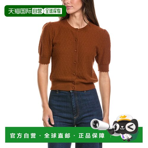 自营frame denimFRAME Pointelle羊绒开衫-红色 美国奥莱直发