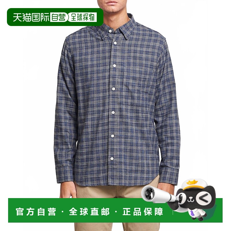 自营nn07Cohen Brushed Flannel Checked Shirt In Blue Check -