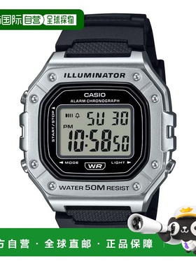 自营Casio Men’s Silver Digital Sport Watch with Black Strap