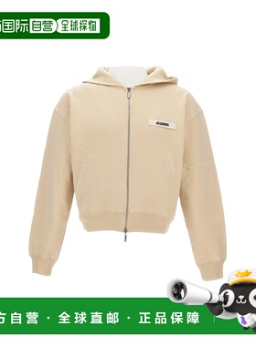 自营jacquemusLe Hoodie Zip Gros Grain - neutrals 美国奥莱直