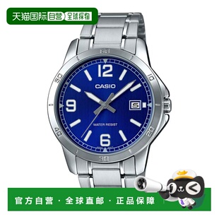 自营Casio Men’s Blue Dial Analog Watch with Stainless Steel