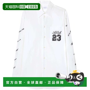 美国 自营off Men Embroidery white With whiteivory Shirt