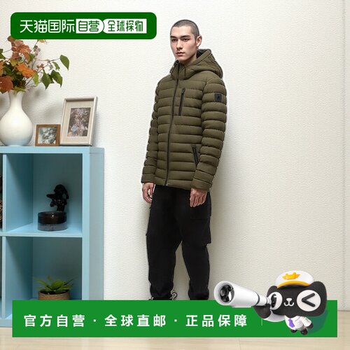 加拿大直邮Moose Knuckles男士纯色拉链连帽夹克外套小剪刀