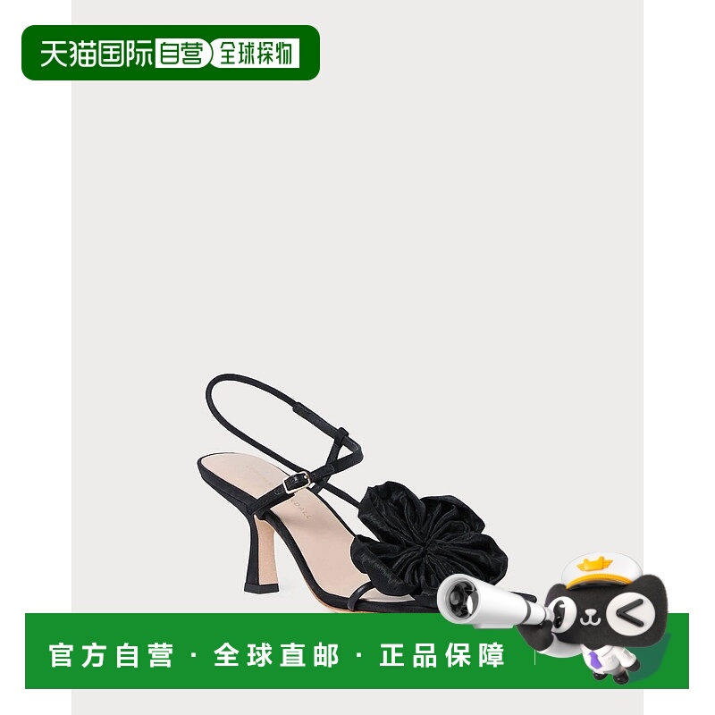 自营loeffler randallWomen's Frank Moire Flower Sandal In Bla