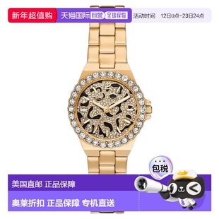 自营Michael Kors女士Lennox黑色表盘手表-黑色 美国奥莱直发