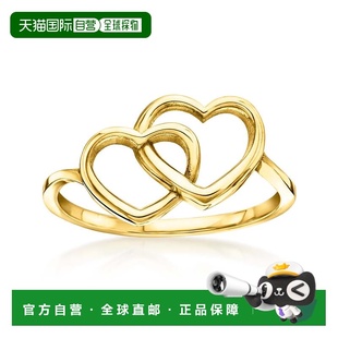 自营 Ross-Simons Italian 14kt Yellow Gold Interlocking-Heart