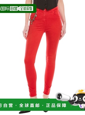 自营 Elisabetta Franchi紧身牛仔裤-红色 美国奥莱直发