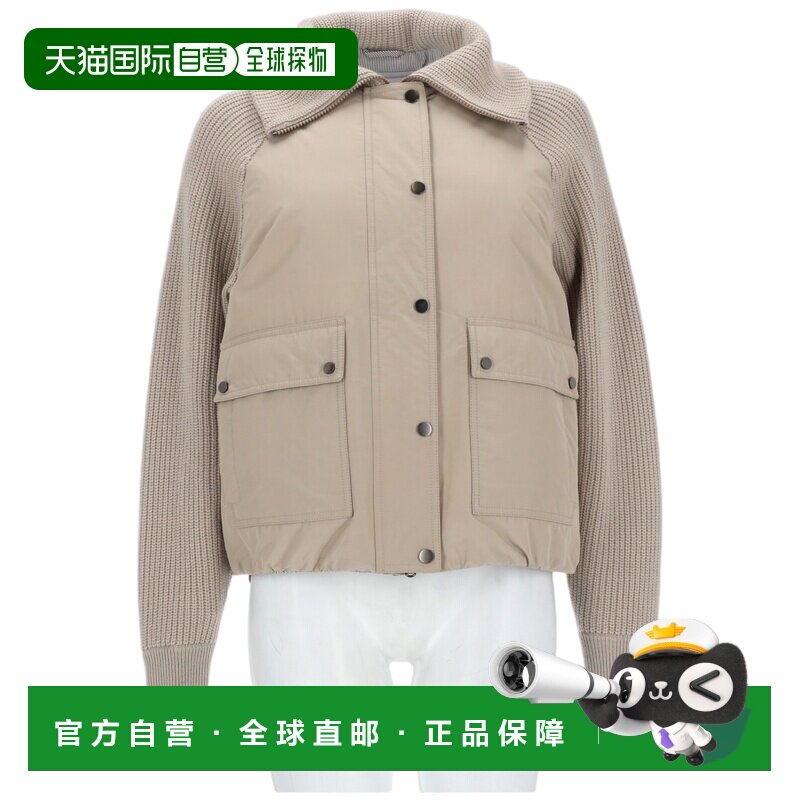 自营brunello cucinelliTechno纯棉塔夫绸夹克，搭配新 美国奥莱