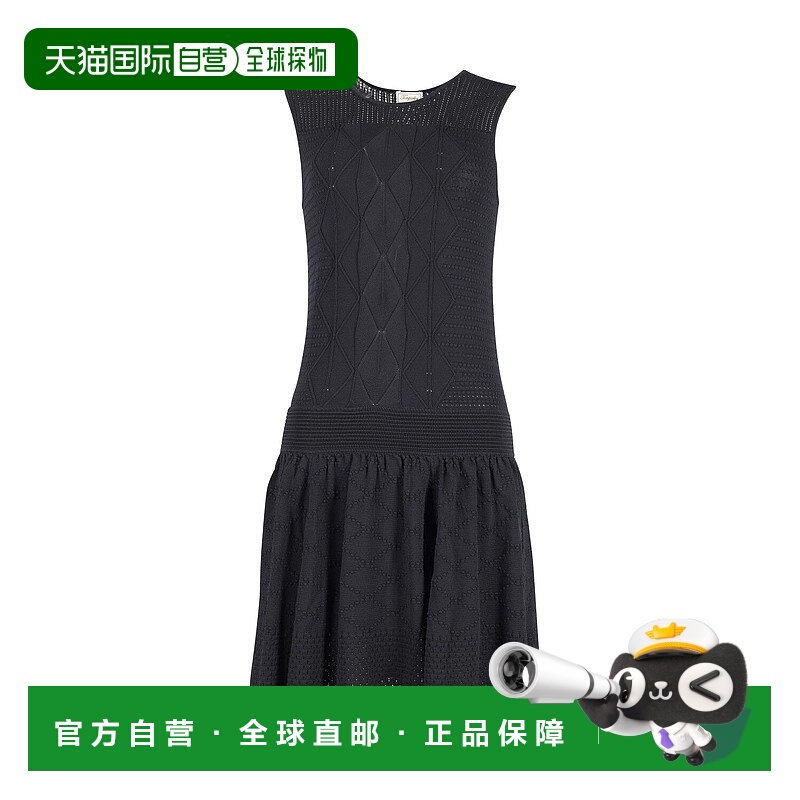 自营Temperley London Acacia 黑色粘胶针织连衣裙 - 黑色 【美国