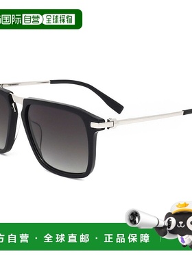 自营 Trussardi男式58毫米灰色太阳镜-黑色 美国奥莱直发