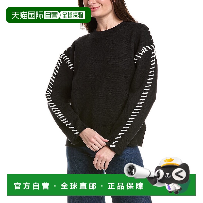 自营English Factory Whipstitch Sweater - black 美国奥莱直发