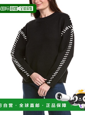 自营English Factory Whipstitch Sweater - black 美国奥莱直发
