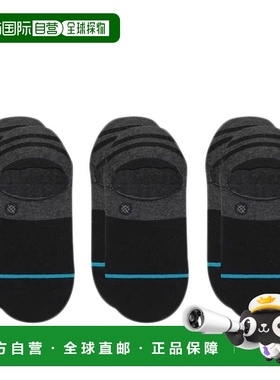 1h可退 【美国直邮】Stance Stance Gamut 2 No Show 3 双装黑色