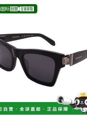 自营FERRAGAMO太阳镜SF2013S-001-52-21-135非极化-黑色 美国奥莱