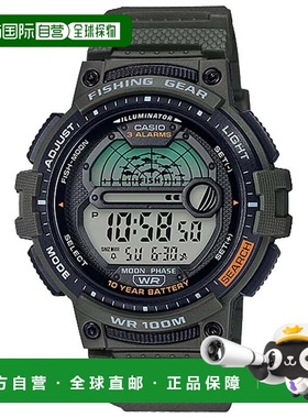 自营Casio Men's Digital Watch with Green Strap- WS-1200H-3AV