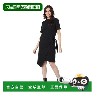 【美国直邮】Vince|短袖侧系带连衣裙裹身裙