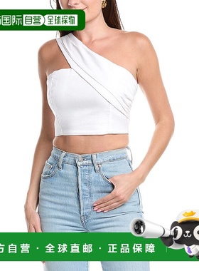 自营 Milly Line混纺上衣-白色 美国奥莱直发新款性感