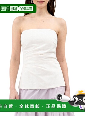 自营Tanya Taylor Leandra Top - White 抹胸上衣美国直发奥莱