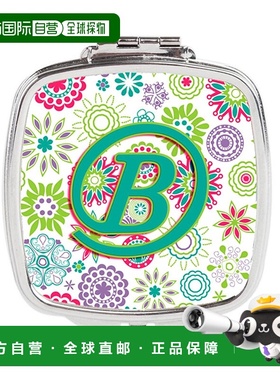 自营 Carolines Treasures CJ2011-BSCM 字母 B 花朵粉红色正品