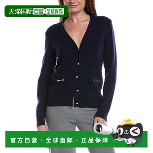 Cashmere Cardigan Magli navy Neck Wool 自营Bruno Blend