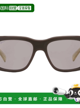 自营Salvatore Ferragamo Khaki Square Men's Sunglasses SF1087