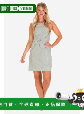 自营 duffield lane绿色Seersucker中的Kalyn连衣裙-绿色 美国奥