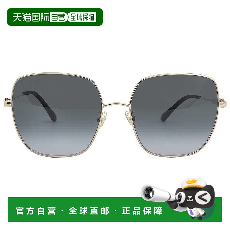 自营Jimmy Choo Grey Gradient Butterfly Ladies Sunglasses KOR