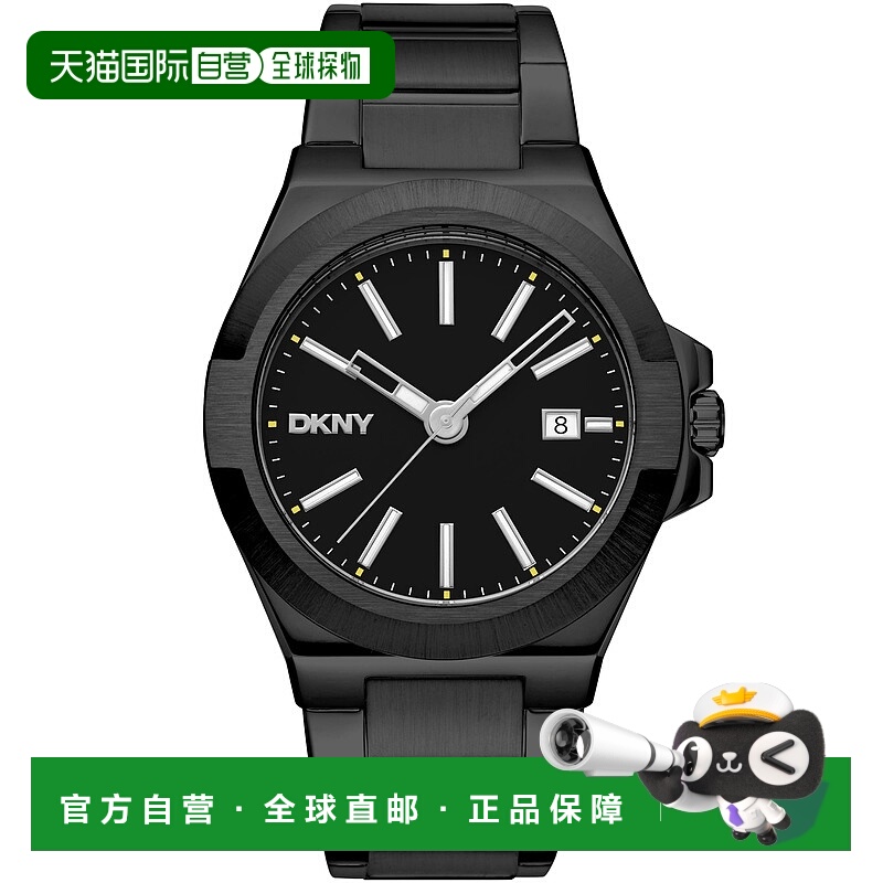 自营dknyEVERYDAY Modernist Black Dial Men's Watch - black 美