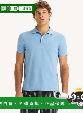 自营Nautica Mens Slim Fit Interlock Polo - allure 美国奥莱直