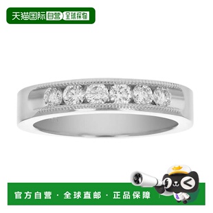 cttw jewels1 金机械镶嵌钻石结婚戒指锯状 14K SI2 自营vir
