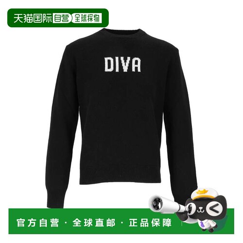 自营mc2 saint barthNew Queen Diva圆领毛衣-黑色 美国奥莱直发